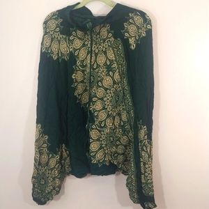 Jinova Parachute Boho Yoga Relaxed Pant Emerald Green Gangnam Style Pant